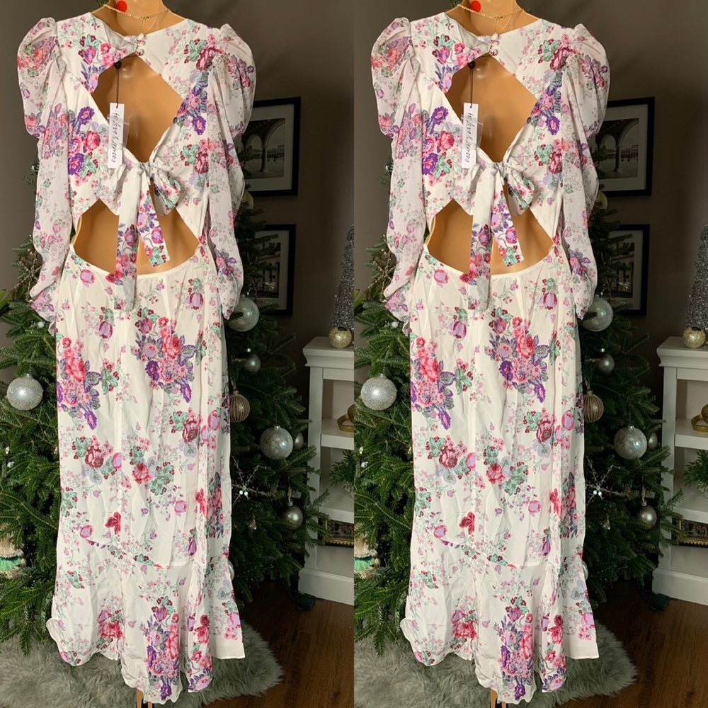 Free People For Love & Lemons Ross Midi Dress - Picture 6 of 6